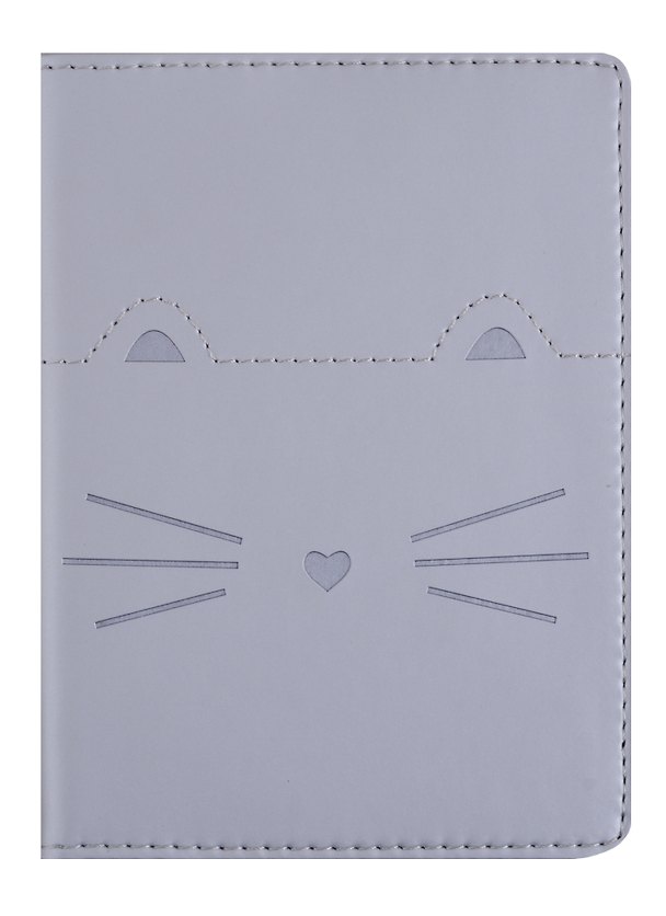 Обложка для автодокументов «Kitty», серебристая, искусственная кожа, InFolio 248612 — 1