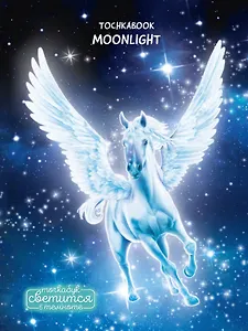 Точкабук светящийся в темноте Волшебный пегас