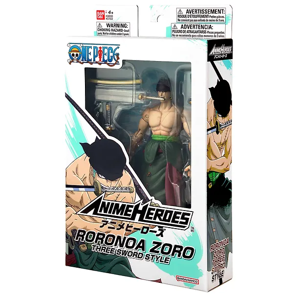 Экшн-фигурка Bandai  Ван Пис Зоро Трехмечевой стиль (17см) (67778) 3130684 — 14