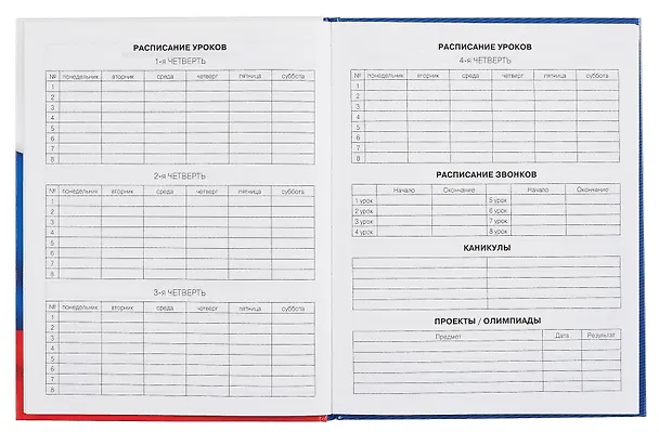 Дневник для средних и старших классов "Дневник российского школьника. 2 (25)" 3090506 — 4
