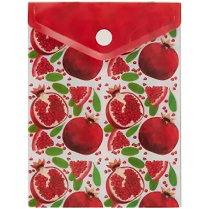 Папка-конверт А6 на кнопке "Гранаты", вертикальная