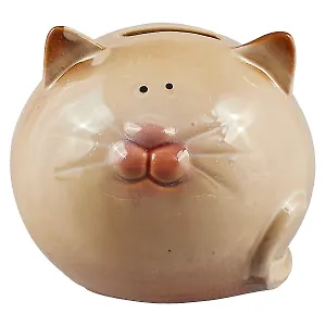 Копилка Кот круглый 9*11см (керамика) 12-8069-52023-2