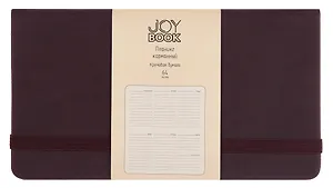 Планинг недат. 64л "Joy Book" брауни, карманный, иск.кожа 7Б, скругл.углы, тонир.блок, резинка, офсет, ляссе