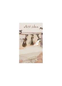 Кулоны в асс. 2 Подвеска Эйфелева башня мини бронза (QA 6782) (14021272) (упаковка)