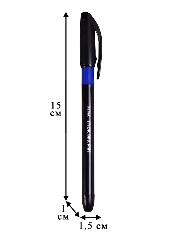 Шариковая ручка синяя 0,7 мм, Stick ball, Penac 245948 — 3