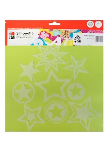 Трафарет-силуэт Marabu 016 Звезды (028900016) (30х30см)