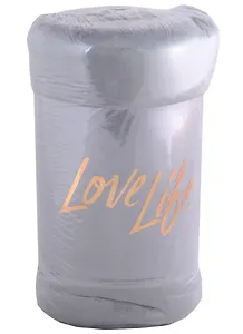 Плед серый (велсофт) (100х140)