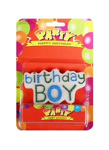 Набор свечей для торта Birthday Boy (5х9см) (673602)