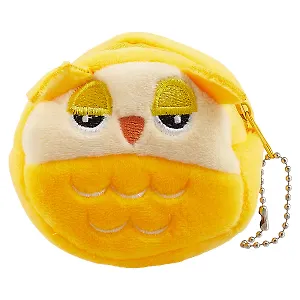 Монетница плюшевая на молнии Совы (8 см) (ПВХ бокс) (12-12096-HJ-60)