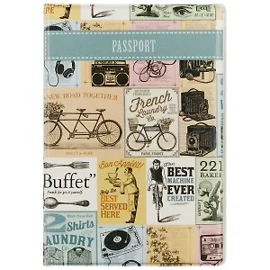 Обложка для паспорта Старинная реклама (ПВХ бокс)