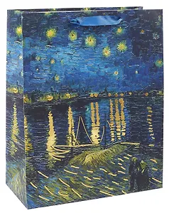 Пакет А4 32*26*12 "Винсент Ван Гог. Звездная ночь" нейтр., бум.мат.ламинат