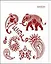 Трафарет пластиковый многоразовый Индия слон (20х25) (Л-060) — 2340539 — 1