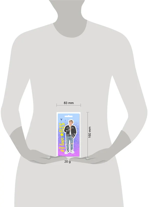 Фигурная магнитная закладка. BTS. V 2755302 — 3