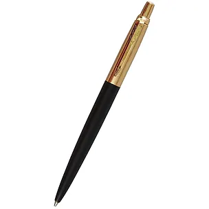 Ручка шариковая Parker, Jotter Premium Bond Street Black GT, подарочная синяя 242964