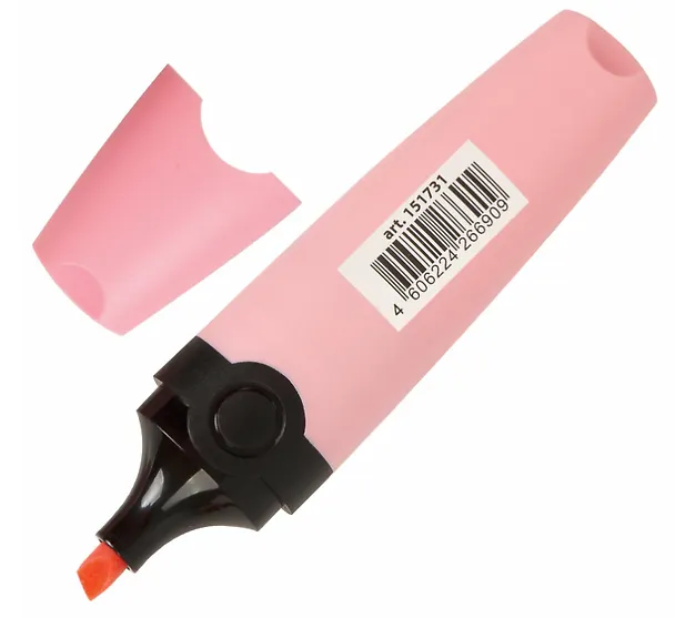 Текстовыделитель Brauberg, Delta Pastel, пастельный розовый 1-5 мм 2937344 — 2