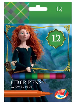 Фломастеры 06цв "Храбрая сердцем" к/к, подвес, Disney 226194