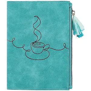 Ежедневник недатированный "Велюр",  А5+, 120 листов, бирюзовый