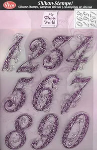 Штамп силиконовый Viva-Silikon-Stempel Цифры (400304200) (упаковка)