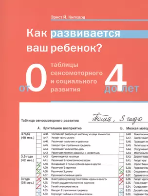 Как развивается ваш ребёнок? Таблицы сенсомоторного развития. От рождения до 4 лет. 5-е издание — 2099609 — 1