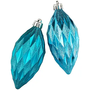 Набор из 2-х подвесных украшений Бирюзовые еловые шишки