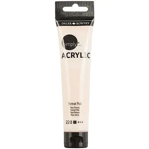 Акриловая краска «Simply», розовый, 75 мл 252160