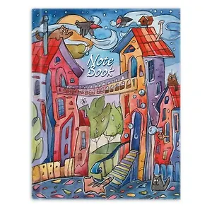 Записная книжка, Феникс+, А6 117*151мм, 96стр. ВОЛШЕБНЫЙ ГОРОД 7БЦ, голографическая пленка 48114