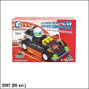 Конструктор Гоночные машины (50эл) (3387) (коробка)