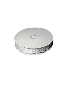 Лента тканевая из маленьких цветов белая (1,3 см х 10 ярдов) (149161)