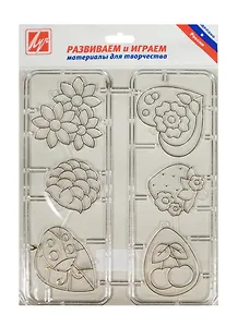 Трафарет для рисования красками по стеклу Кулончики (22С 1404-08) (в комплекте 6 подвесок) (упаковка)