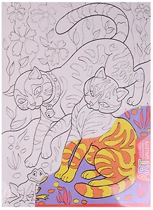 АРТ. Основа для творчества средняя. Играющие котята