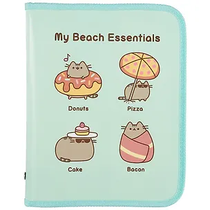 Папка для тетрадей А5 "Pusheen" пластик, молния с трёх сторон 258245