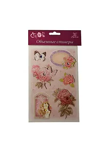 Набор д/творчества РУКОДЕЛИЕ Стикеры для декупажа цветы 3D