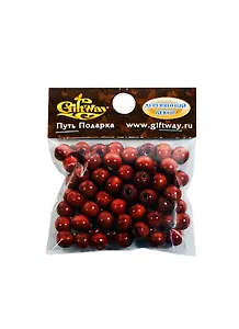 Деревянные бусины Круглые красные (00009509) (11мм) (упаковка)