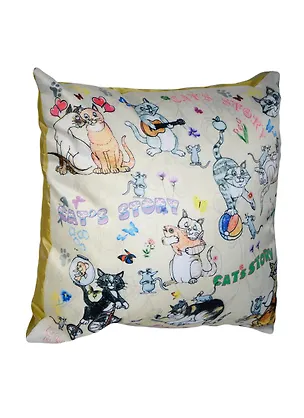 Подушка декоративная История Кошек (PLW-35 Cats'n'Mouse) (35х35) Gift'n'Home 2356600