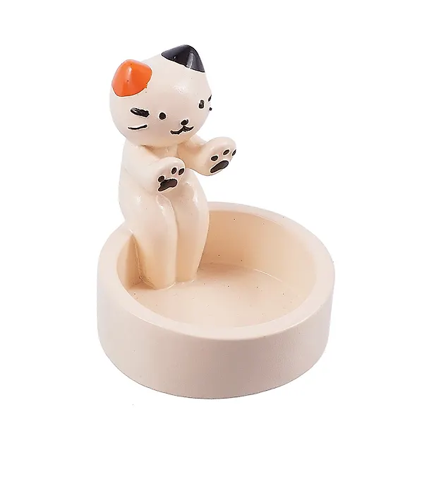 Подсвечник для чайных свечей Котик (полистоун) (8см) (ПВХ бокс) (Candle102) 3064626 — 2