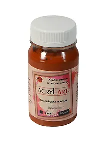 Краска акриловая "Акрил-Арт" красная английская,100мл,банка, Таир