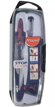 Готовальня "Stop System", 3 предм., Maped — 225882 — 1