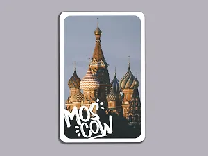 Магнит Храм Василия Блаженного (Москва) (1120/9)
