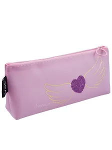 Пенал-косметичка силиконовый "Сердечко с крыльями", сиреневый, Yoi