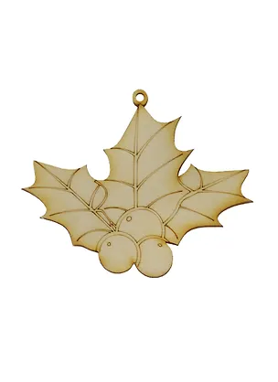 Фигурка-подвеска Листья (151888) (122х95х3мм) (игрушка из дерева) (упаковка) 2490588