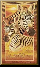 Набор для раскрашивания Зебры (609220473) (40х80см) (коробка)