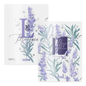 Папка-уголок Erich Krause "Lavender", 4 штуки