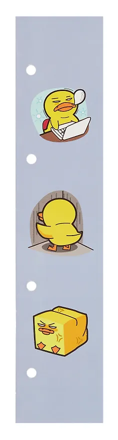 Закладка для книг «Утиные истории», пластик, 5 штук, Listoff в ассортименте 3032904 — 5