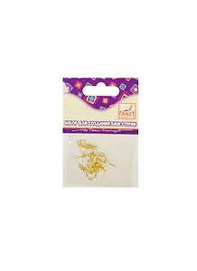 Фурнитура для серег Швензы (дуги) (FD030058) (4 пары) (металл) (2цв. в ассорт./золото/серебро) (упаковка)