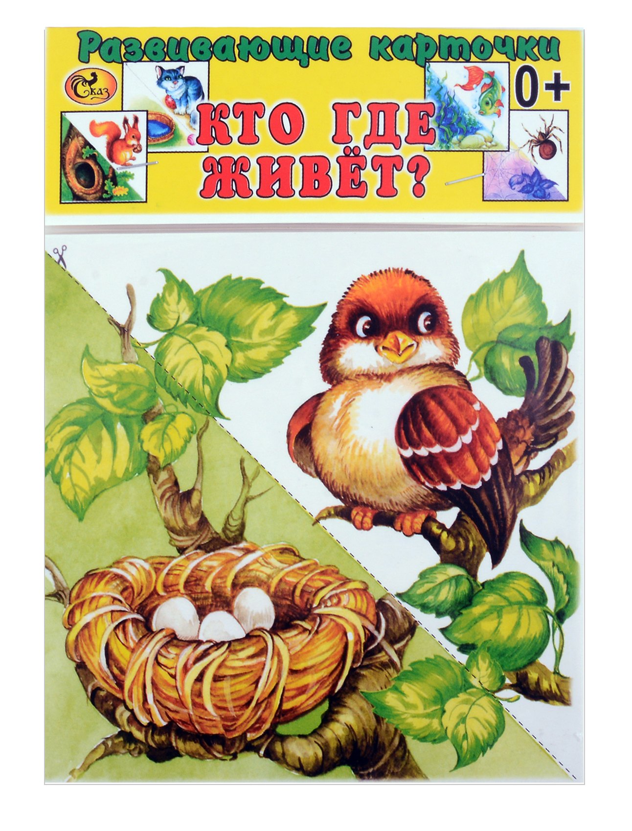 

Развивающие карточки Кто где живет (0+) (14 карточек)