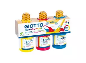 Набор краски на водной основе 3шт. Giotto School Paint 3цвета по 250мл. 542400 — 353692 — 1