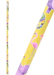 Бумага упаковочная 70*100см "Веселые зверята" суперглад., инд.уп., ассорти