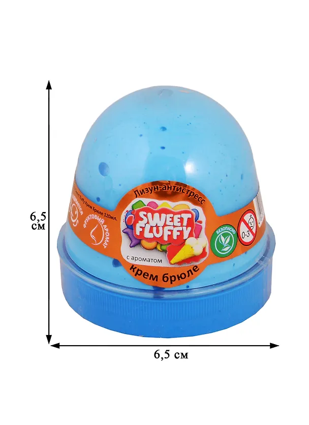 Лизун-антистресс TM Mr.Boo Sweet fluffy Крем Брюле 2787661 — 2
