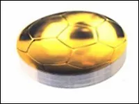 Стикер "Мяч" футбол золотой (002513) (Карамба) 2340761
