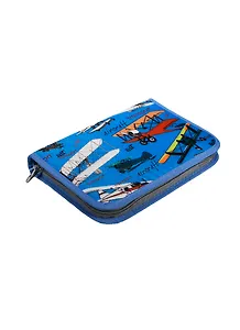 Пенал школьный 1отд. "САМОЛЕТЫ" 13,3*20*2,5см, нейлон, Феникс